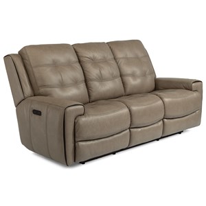 Flexsteel Latitudes-Wicklow Power Reclining Sofa with Power Headrest