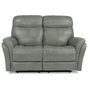 Flexsteel Latitudes-Zoey Power Reclining Love Seat w/ Power Headrest