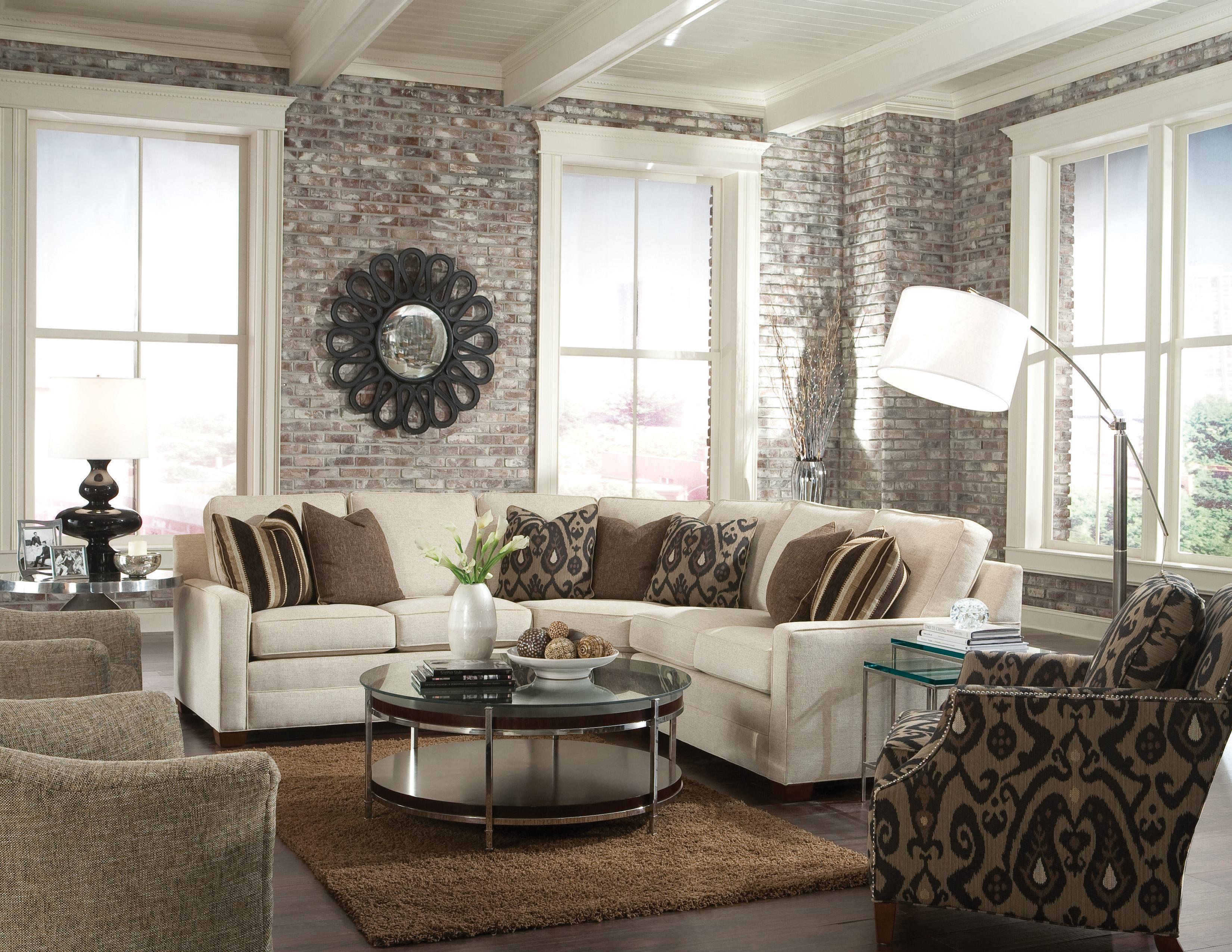 Huntington House 2062 Customizable Contemporary Sectional Sofa with