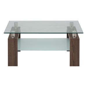 Jofran Compass Square Cocktail Table Glass Top