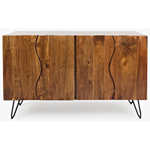 Jofran Nature's Edge Sideboard with 4 Live Edge Doors