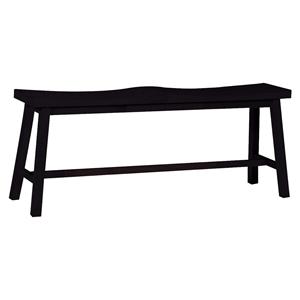 John Thomas Dining Essentials 2-Seat Saddle Dining Bench