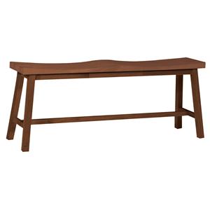 John Thomas Dining Essentials 2-Seat Saddle Dining Bench