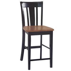 John Thomas Dining Essentials Splat Back Bar Chair