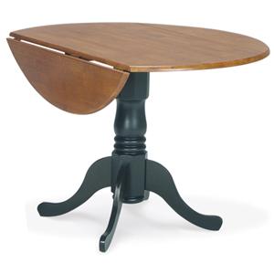 John Thomas Dining Essentials 42" Round Drop Leaf Pedestal Table