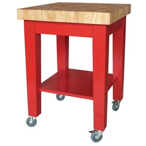 John Thomas Dining Essentials Kitchen Cutting Block Cart