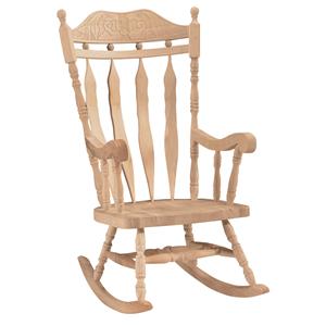 John Thomas SELECT Home Accents Carved Back Rocker