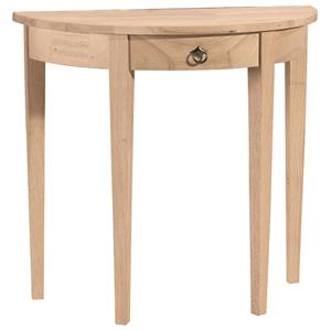 John Thomas SELECT Home Accents Half Round Table