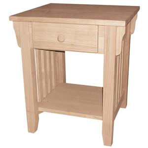 John Thomas SELECT Home Accents 1-Drawer Mission End Table