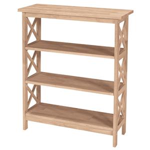 John Thomas SELECT Home Accents 3-Shelf X Bookcase