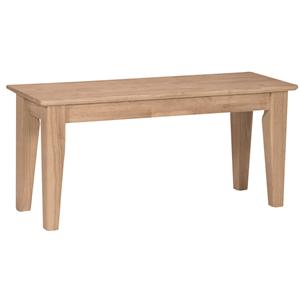 John Thomas SELECT Dining 40" Shaker Bench