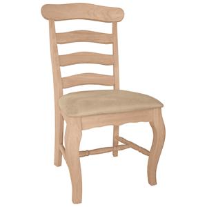 John Thomas SELECT Dining Country French Chair with Seat Cushion