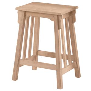 John Thomas SELECT Dining 24" Backless Mission Stool