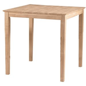 John Thomas SELECT Dining Square Gathering Height Shaker Table