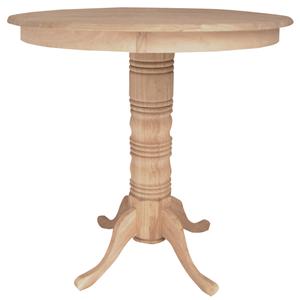 John Thomas SELECT Dining 42" Round Pub Height Pedestal Table