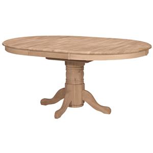 John Thomas SELECT Dining Oval Butterfly Leaf Pedestal Table