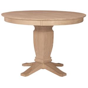 John Thomas SELECT Dining 52" Round Gathering Height Pedestal Table