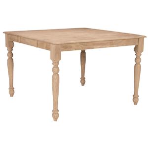 John Thomas SELECT Dining Butterfly Leaf Gathering Table with Turned L