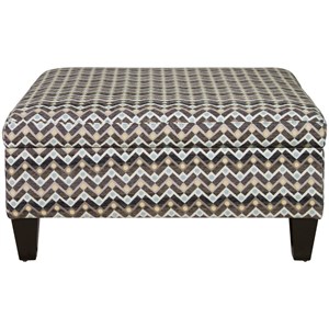 Jonathan Louis Ottomans Medium Square Storage Ottoman