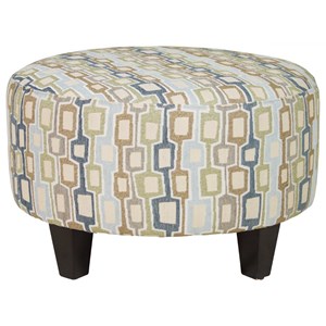 Jonathan Louis Ottomans Small Round Ottoman