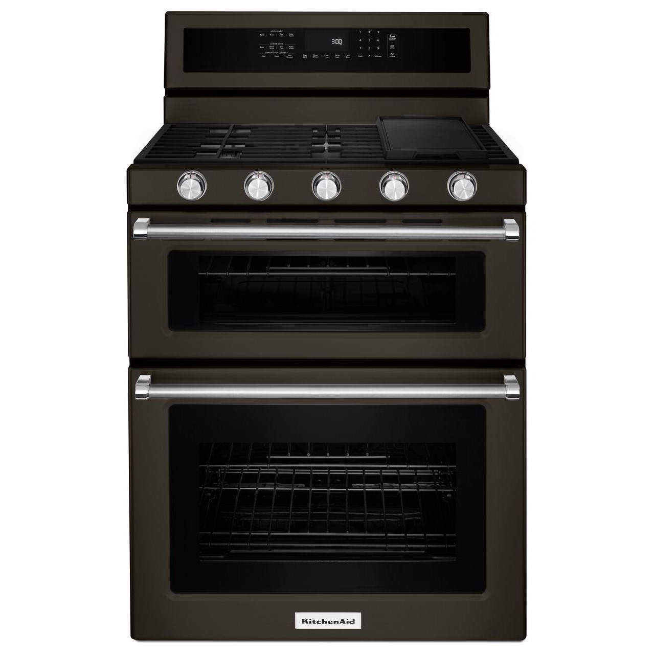 KitchenAid 30Inch 5 Burner Gas Double Oven Convection Range Sheely's
