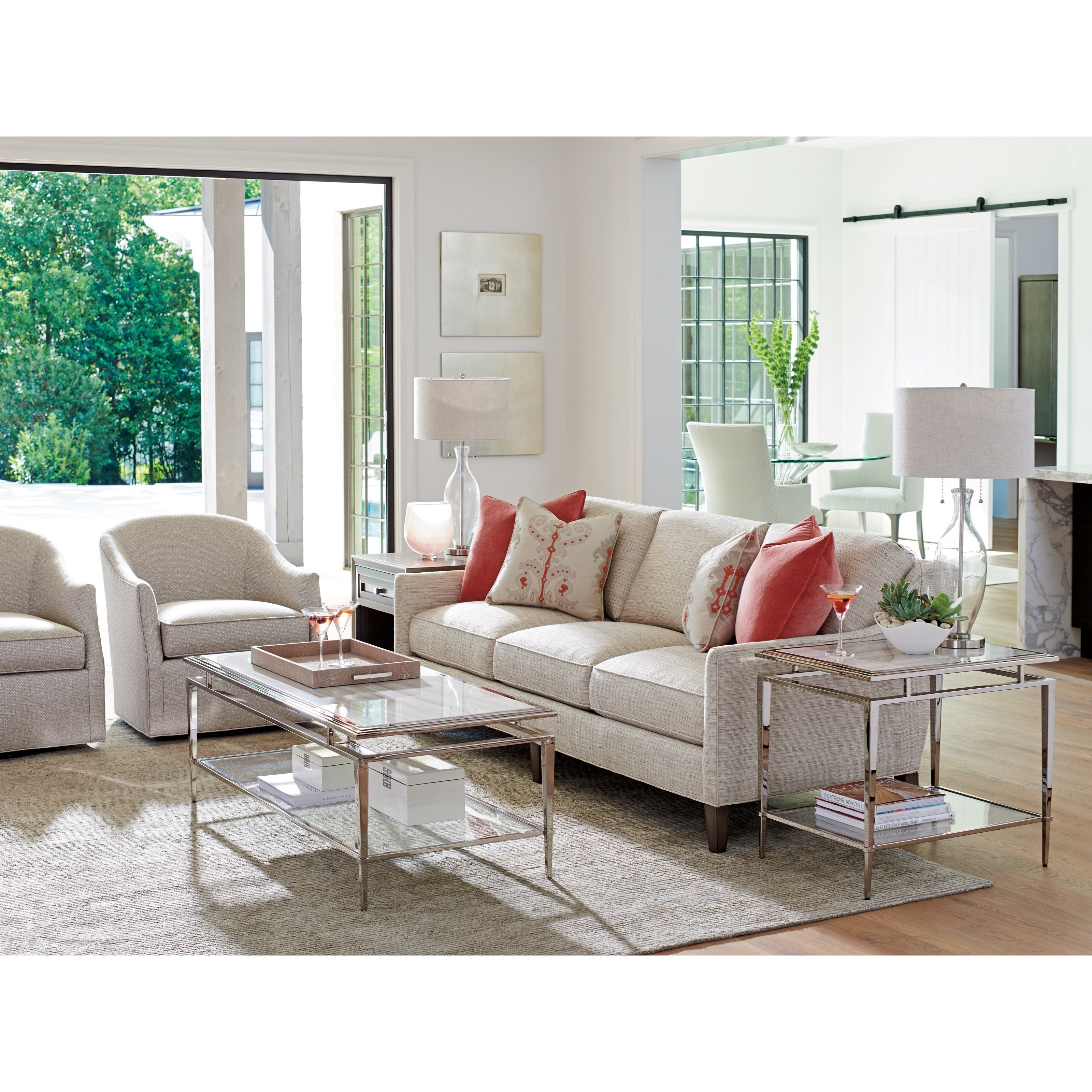 Lexington Ariana Turin Contemporary Sofa Belfort Furniture Sofas
