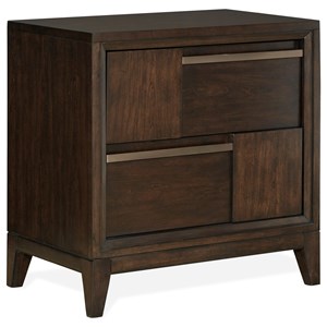 Magnussen Home Modern Geometry Bedroom Night Stand