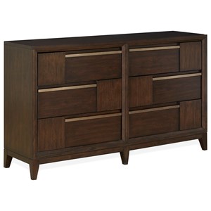 Magnussen Home Modern Geometry Bedroom Dresser