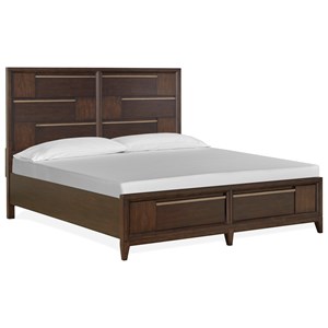 Magnussen Home Modern Geometry Bedroom Queen Storage Bed