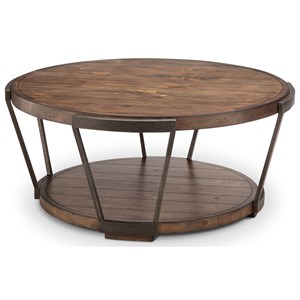 Magnussen Home Yukon Occasional Tables Round Cocktail Table