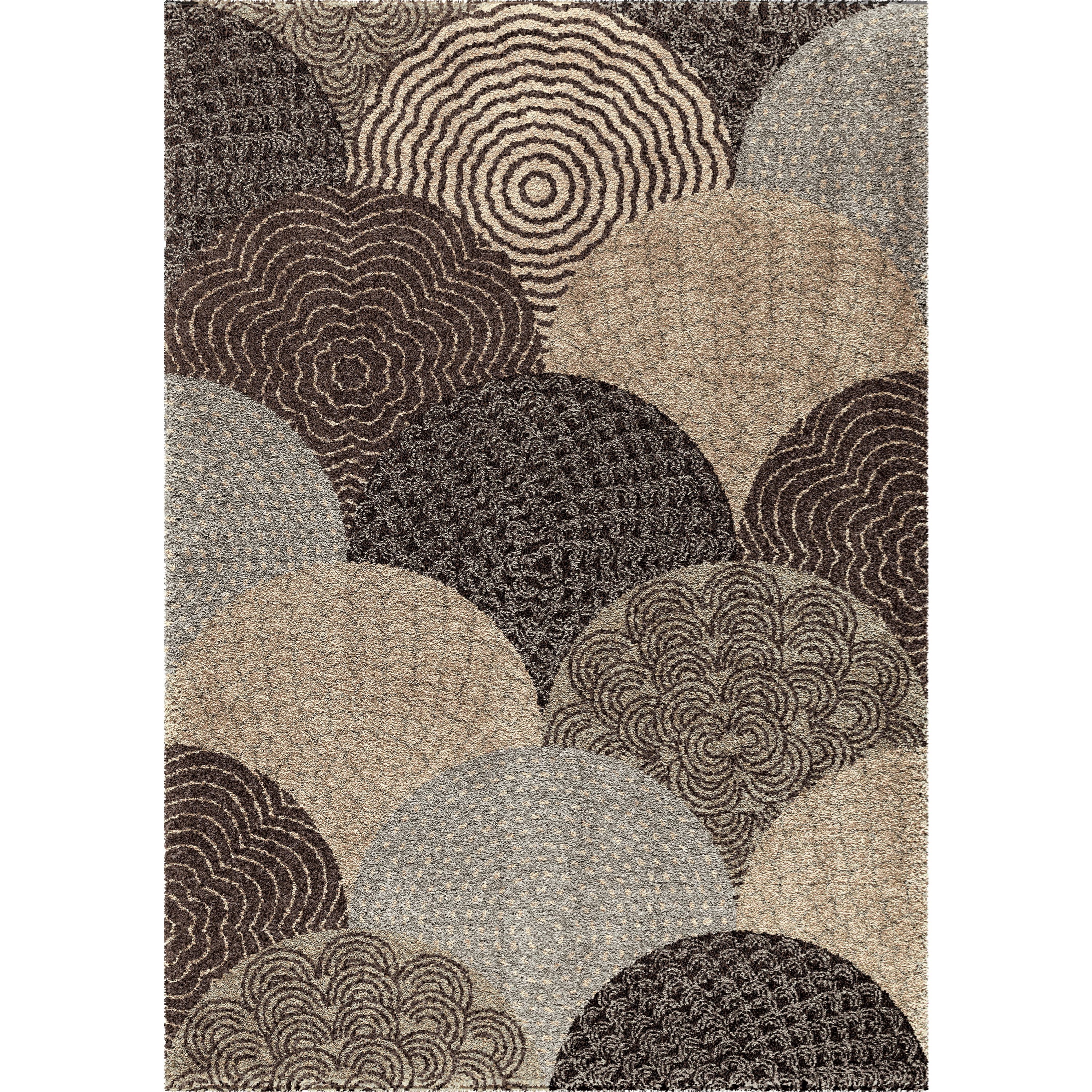 Oystershell Seal Black 5'3" x 7'6" Rug