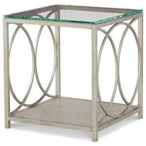 Glass Top End Table 
