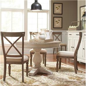 Riverside Furniture Aberdeen 4 Piece Round Dining Set