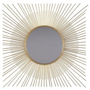 Signature Design by Ashley Accent Mirrors Elspeth Gold Finish Accent Mirror