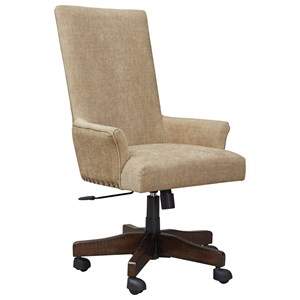 Signature Design by Ashley Baldridge Upholstered Swivel Desk Chair