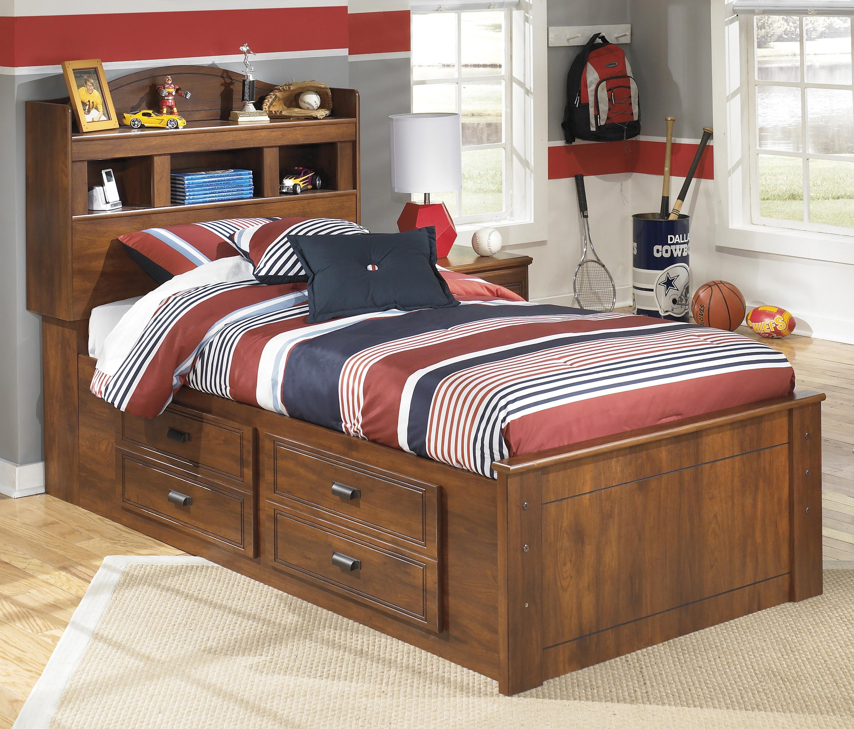 Signature Design by Ashley Barchan Twin Bookcase Bed with ...