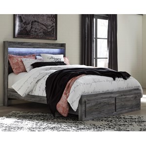 Signature Design by Ashley Baystorm Queen Panel Bed with Storage Footboard