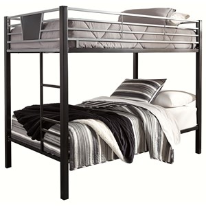 Signature Design by Ashley Dinsmore Twin/Twin Bunk Bed w/ Ladder