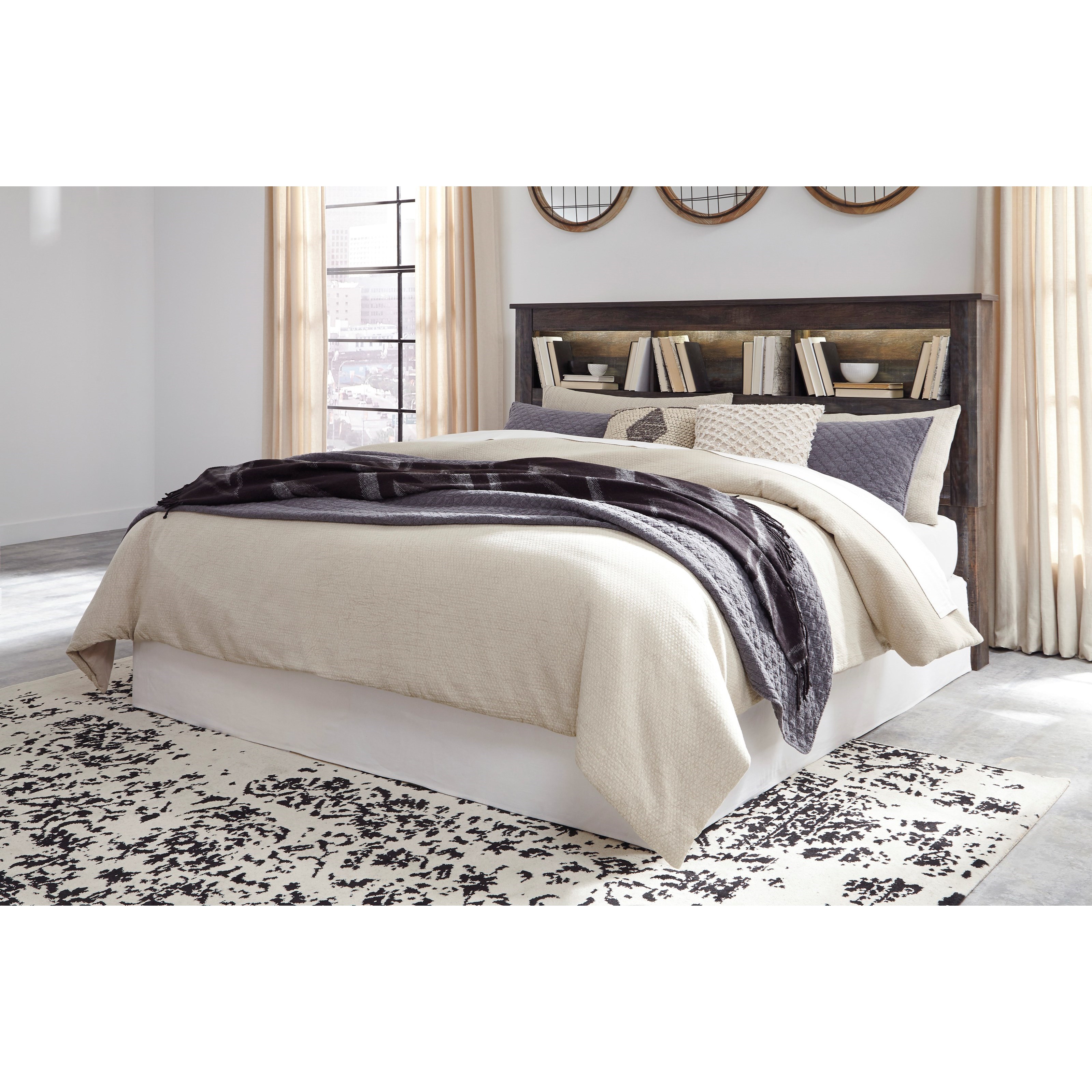 Drystan King/California King Bookcase Headboard Sadler's Home