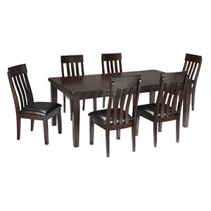 Signature Design by Ashley Haddigan 7-Piece Dining Room Table & Side Chair Set