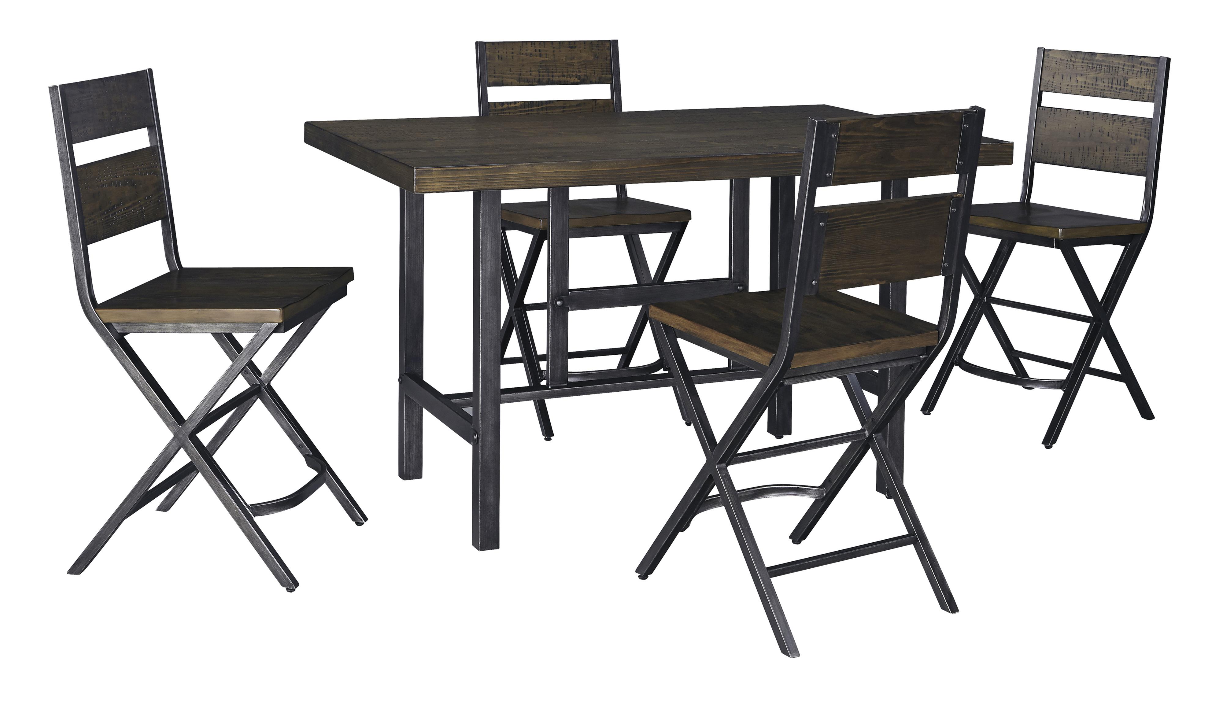 5-Piece Counter Table & Bar Stool Set