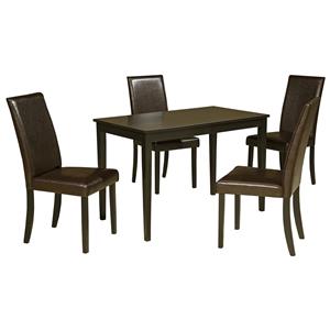 Signature Design by Ashley Kimonte 5-Piece Rectangular Table Set