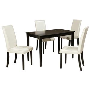 Signature Design by Ashley Kimonte 5-Piece Rectangular Table Set