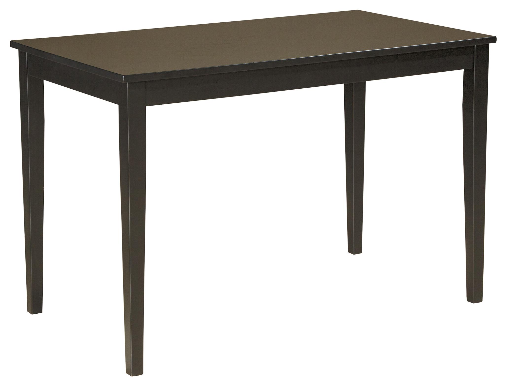 Signature Design by Ashley Kimonte Contemporary Rectangular Dining Room Table | A1 Furniture ...