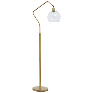 Signature Design by Ashley Lamps - Vintage Style Marilee Antique Brass Metal Floor Lamp