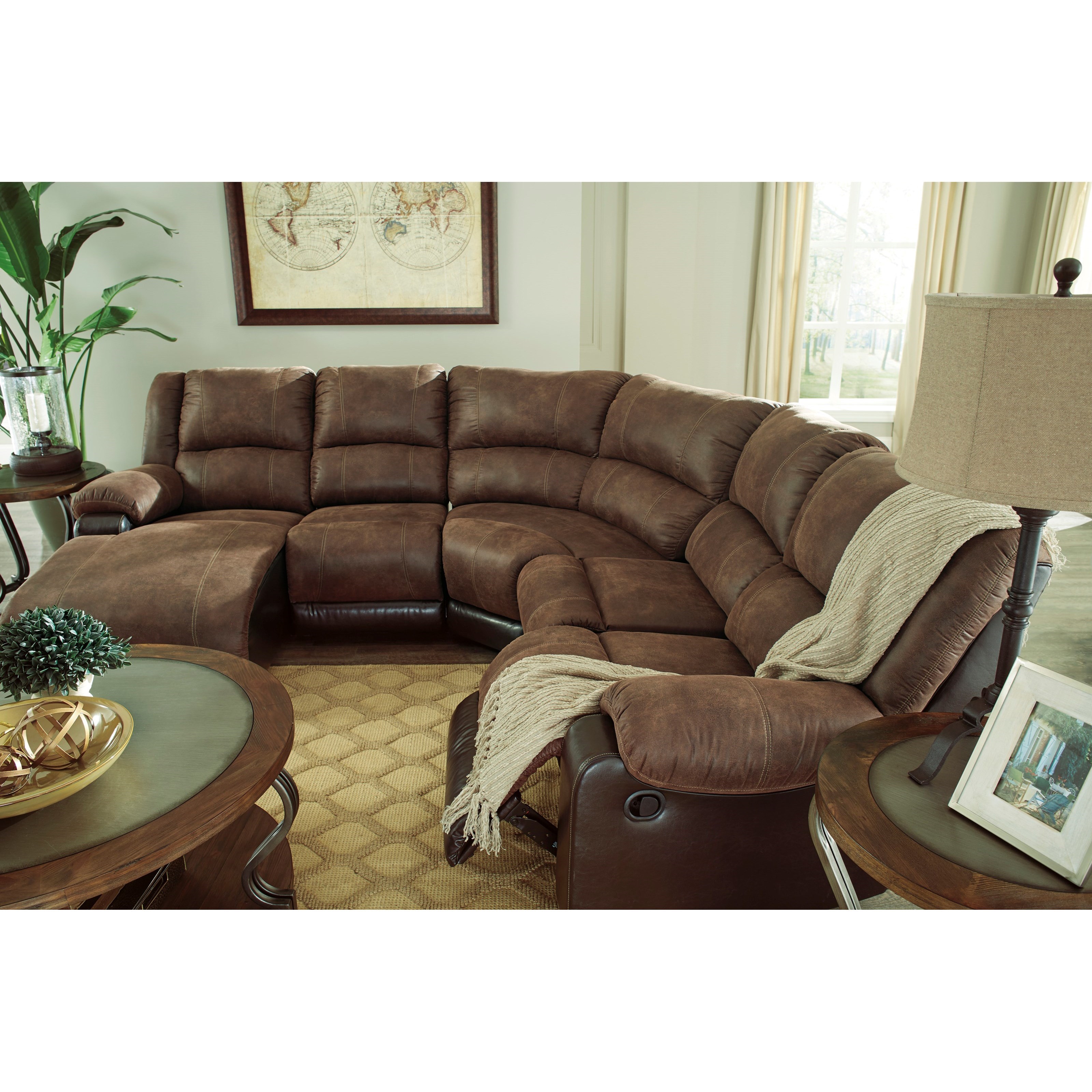 Ashley Signature Design Nantahala Faux Leather Reclining ...