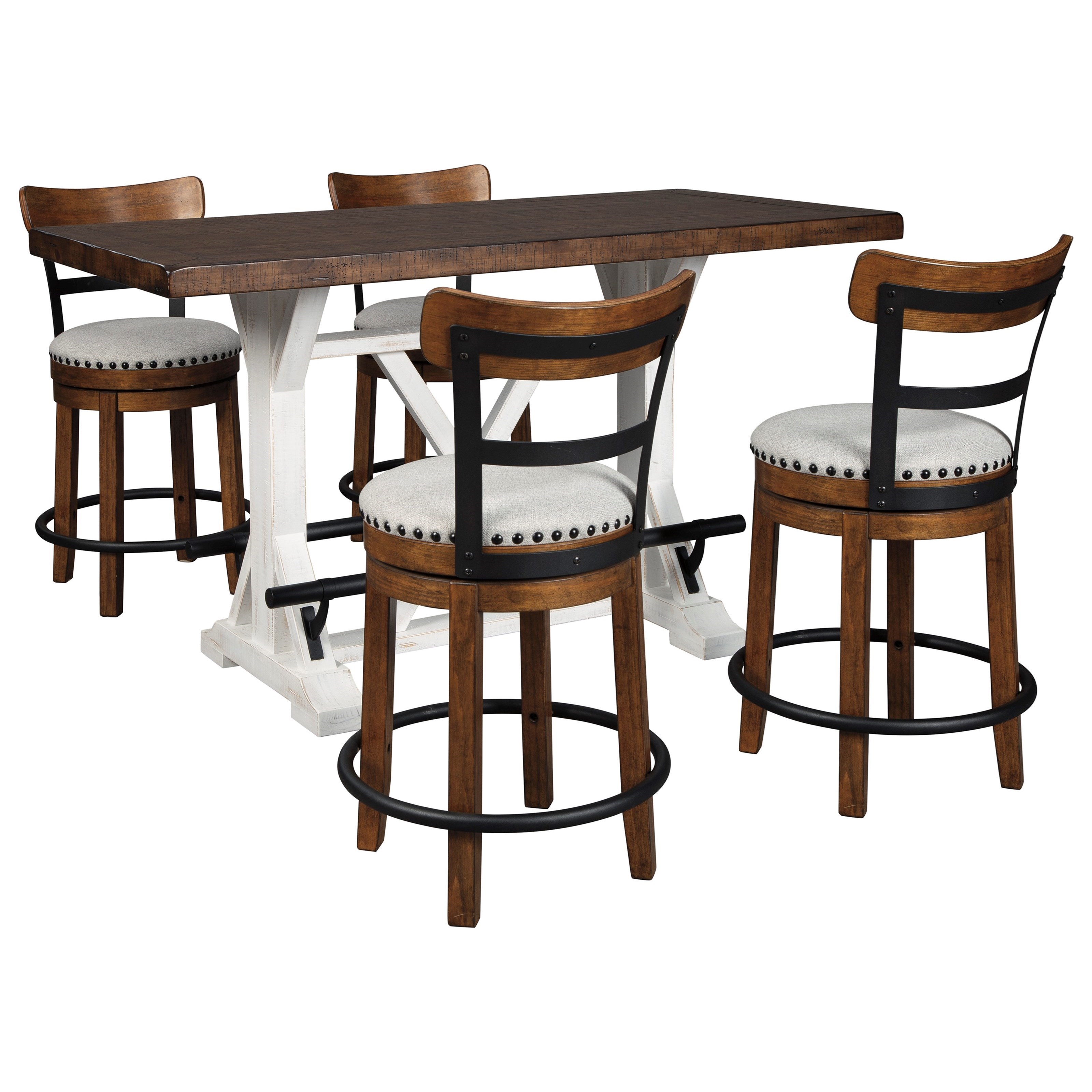 Ashley Signature Design Valebeck 5-Piece Counter Height ... (3200 x 3200 Pixel)