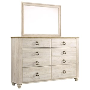 Signature Design by Ashley Willowton Dresser & Mirror