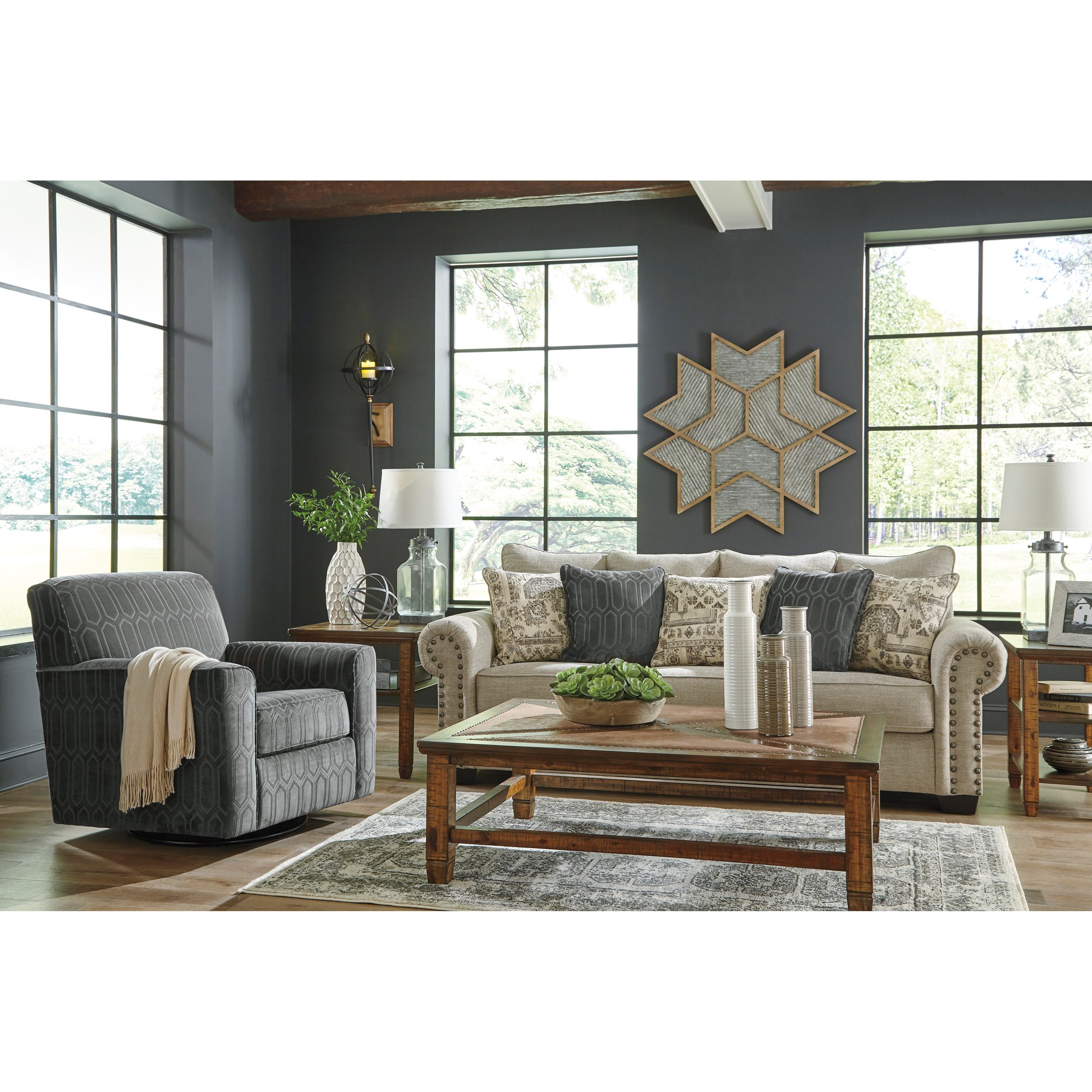 Signature Design by Ashley Zarina Stationary Living Room ...