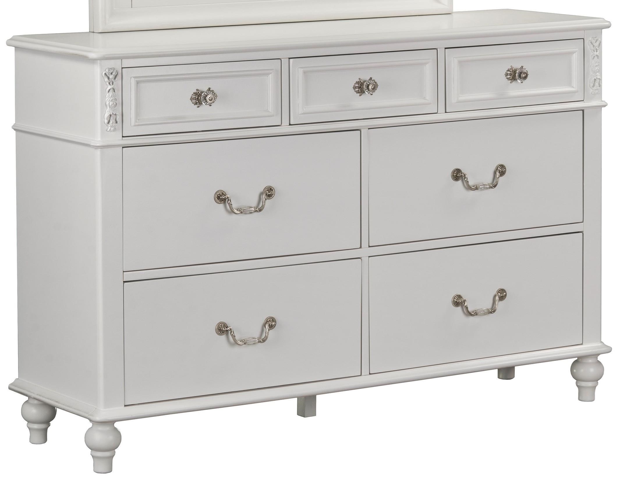 Standard Furniture Olivia Traditional 7 Drawer Dresser Royal